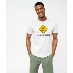 Tee-shirt manches courtes imprimé homme - Roadsign