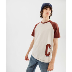 Tee-shirt manches courtes raglan contrastantes homme - Camps United