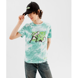 Tee-shirt manches courtes tie-and-dye imprimé homme - Rick & Morty