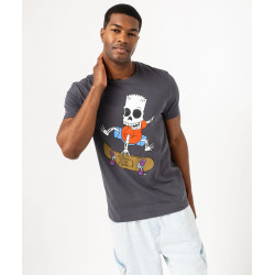 Tee-shirt manches courtes en coton imprimé homme - Les Simpsons