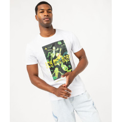 Tee-shirt manches courtes en coton imprimé homme - Rick & Morty