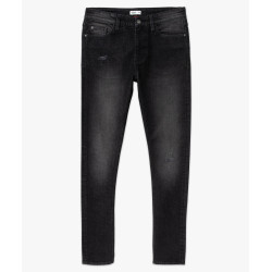 Jean skinny en coton stretch délavé homme