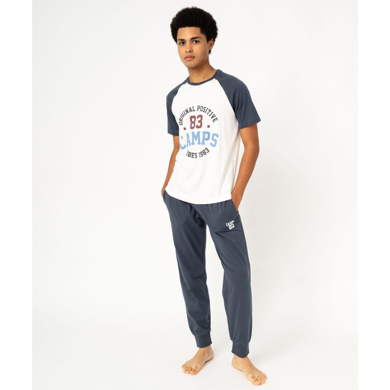 Pyjama en coton bicolore homme - Camps United