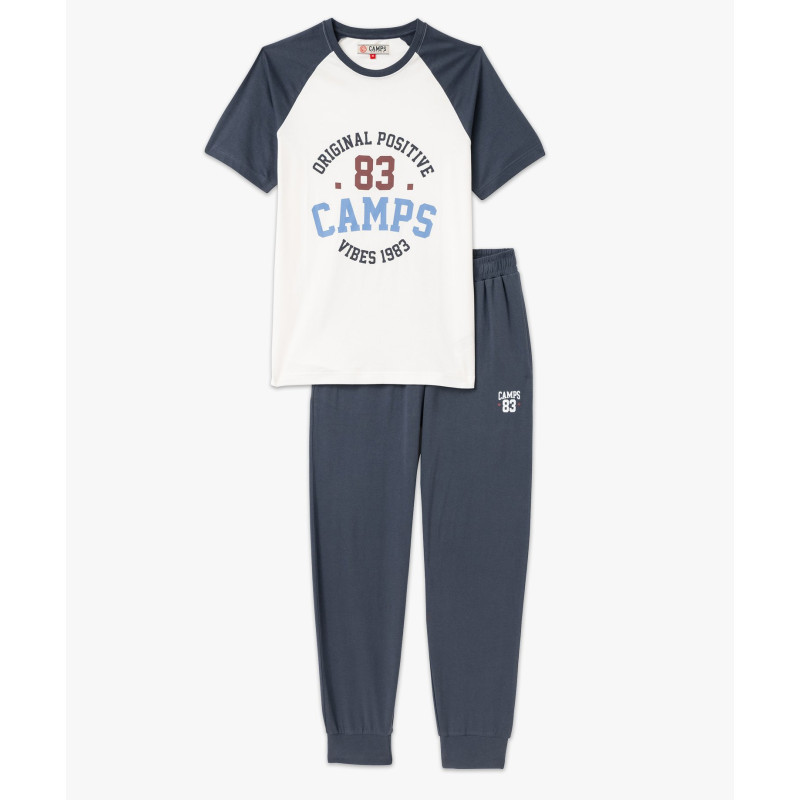 Pyjama en coton bicolore homme - Camps United