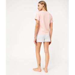 Pyjashort bicolore avec motif Le Roi Lion femme - Disney Pyjashort bicolore avec motif Le Roi Lion femme - Disney