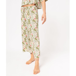 Pantalon de pyjama fluide imprimé femme