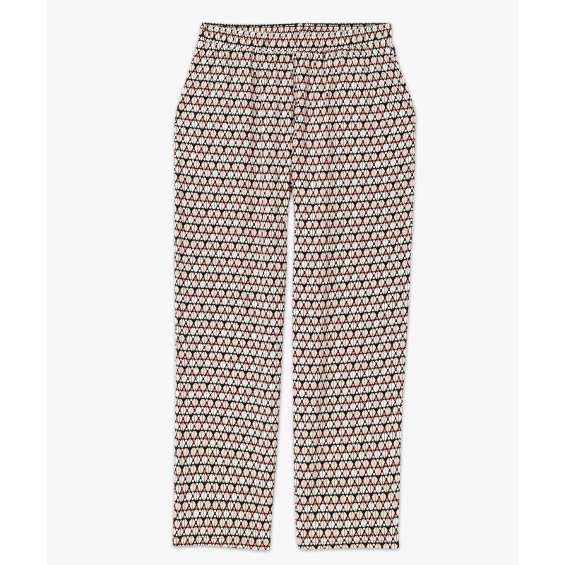 Bas de pyjama large en viscose imprimée femme Bas de pyjama large en viscose imprimée femme