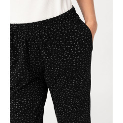Pantalon de pyjama imprimé avec bas élastiqué femme Pantalon de pyjama imprimé avec bas élastiqué femme