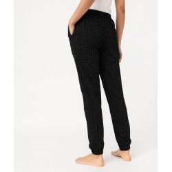 Pantalon de pyjama imprimé avec bas élastiqué femme Pantalon de pyjama imprimé avec bas élastiqué femme