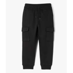 Pantalon de jogging molletonnÃ© avec poches Ã  rabat garÃ§on