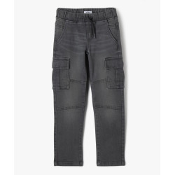 Pantalon cargo coupe slim rÃ©sistant Ã  lâusure garÃ§on