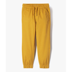 Pantalon jogger en twill de coton taille élastique garçon