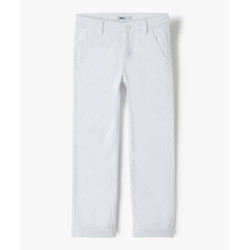 Pantalon chino en coton garÃ§on