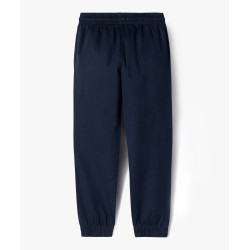 Pantalon jogger en twill de coton taille élastique garçon