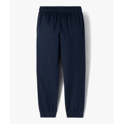 Pantalon jogger en twill de coton taille élastique garçon