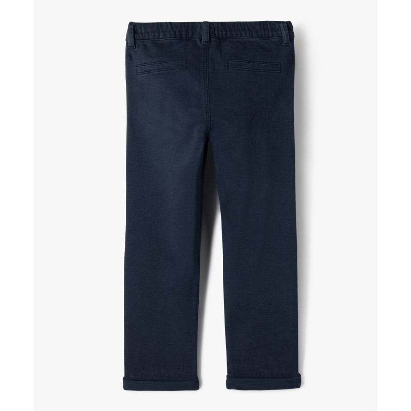 Pantalon chino coupe Regular taille élastique garçon