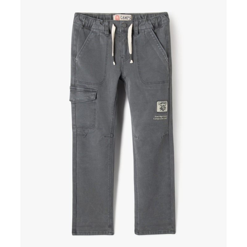 Pantalon cargo souple et extensible garçon - Camps United