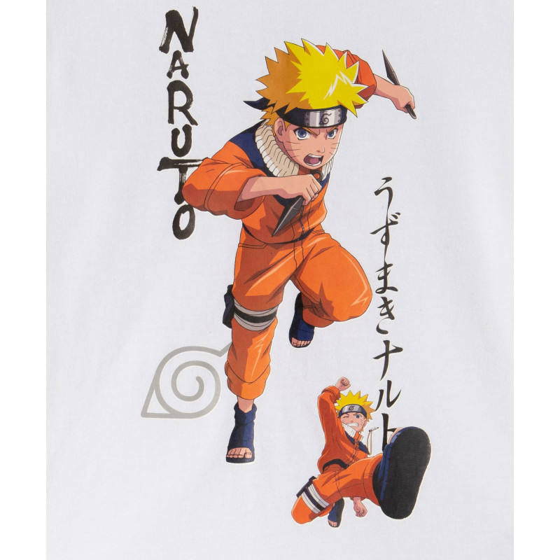 Tee-shirt manches longues en coton imprimé garçon - Naruto