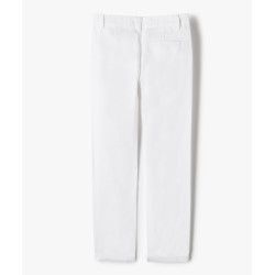 Pantalon chino en coton à revers garçon