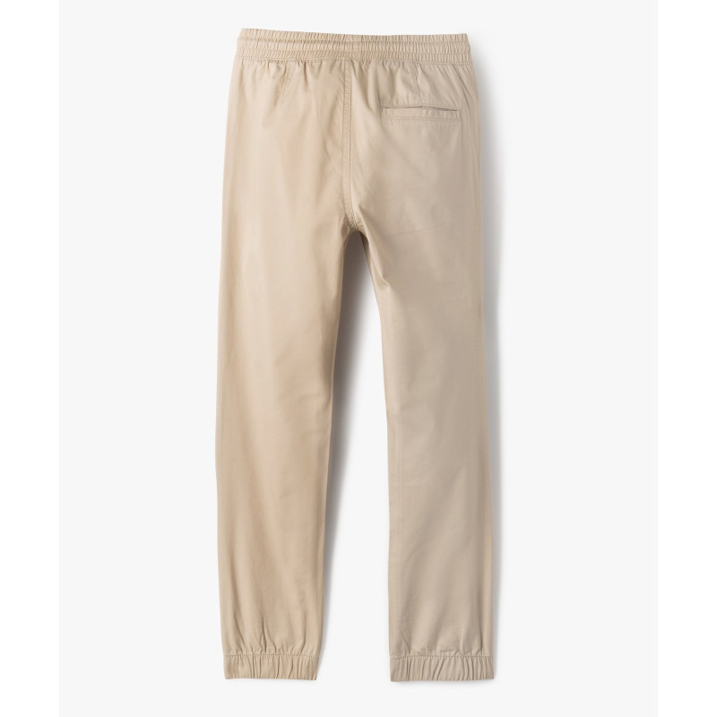 Pantalon jogger en toile de coton coupe slim  garçon