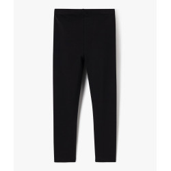 Legging long uni résistant en coton stretch fille