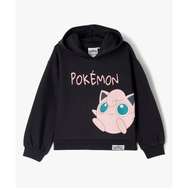 Sweat à capuche en molleton doux imprimé fille - Pokémon