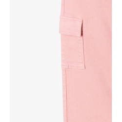 Pantalon cargo straight à taille ajustable fille