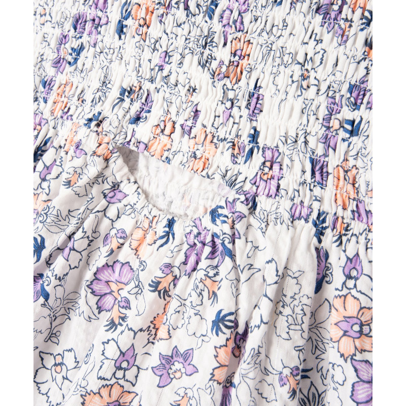 Robe manches courtes à motifs fleuris fille - LuluCastagnette Robe manches courtes à motifs fleuris fille - LuluCastagnette