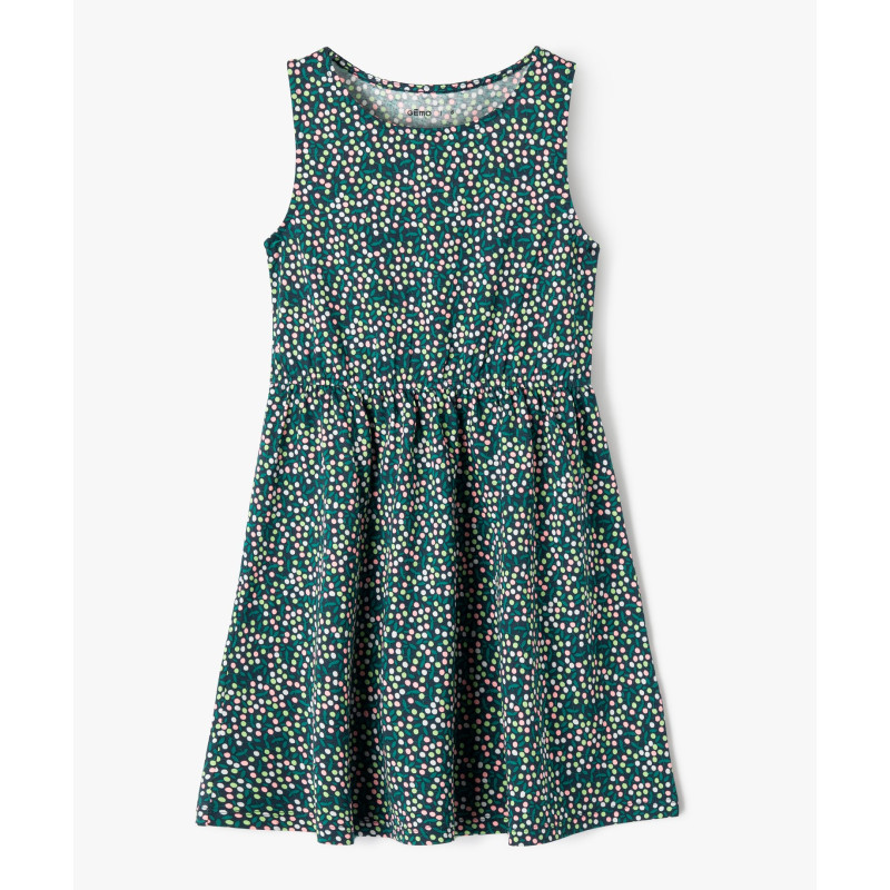 Robe sans manches à motifs fleuris fille