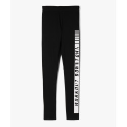 Leggings de sport avec inscription sur le côté fille