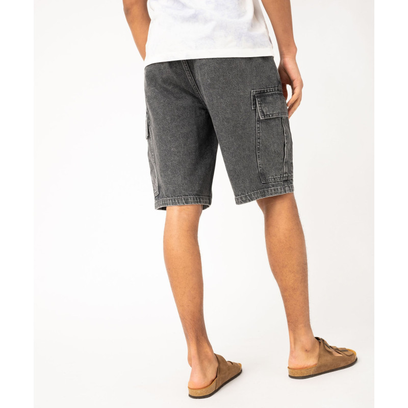 Bermuda en jean cargo homme