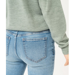 Jean slim taille normale en denim extensible femme