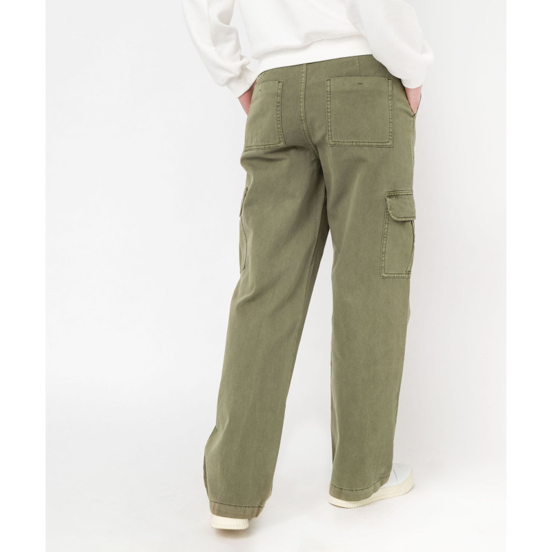 Pantalon cargo multi poches femme