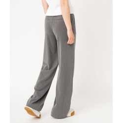 Pantalon fluide coupe large avec pinces femme