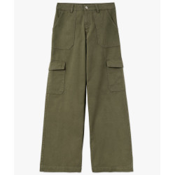 Pantalon large coupe cargo femme