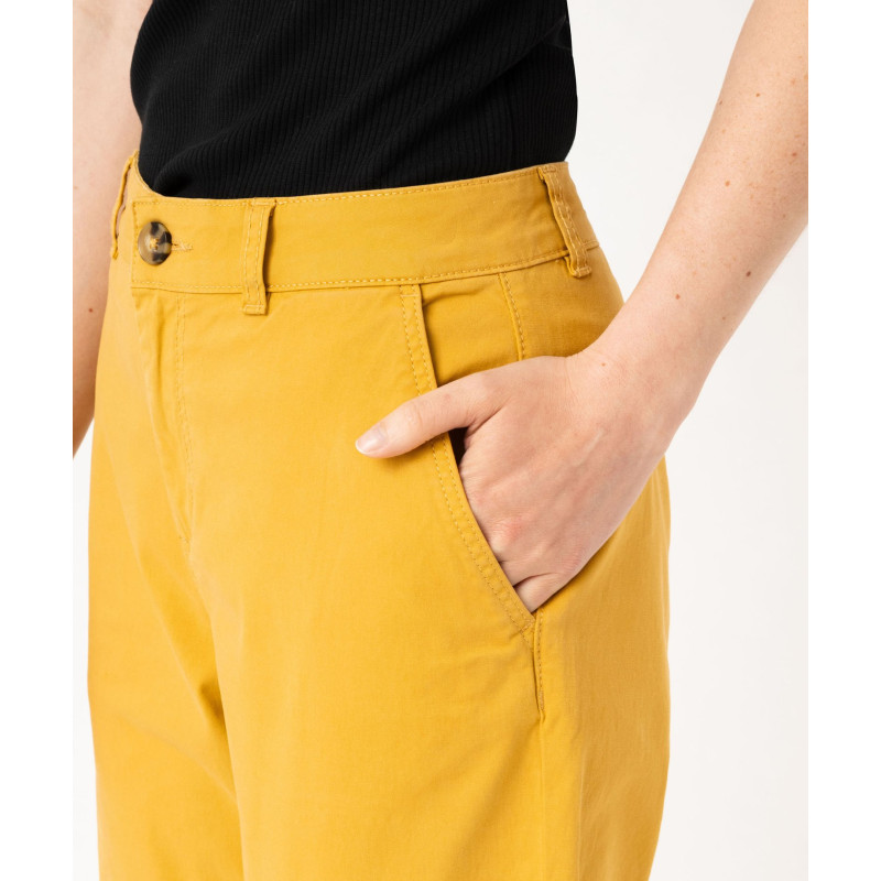 Pantalon chino coupe regular femme