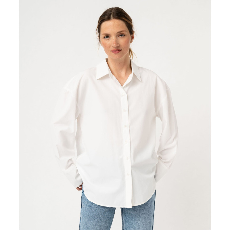 Chemise oversize unie femme