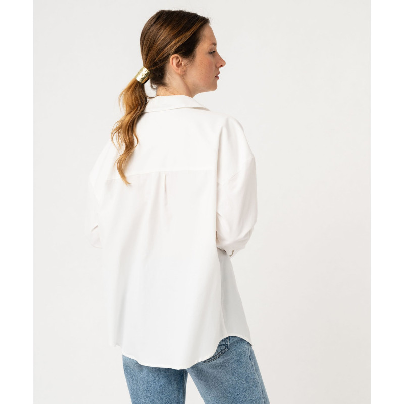 Chemise oversize unie femme