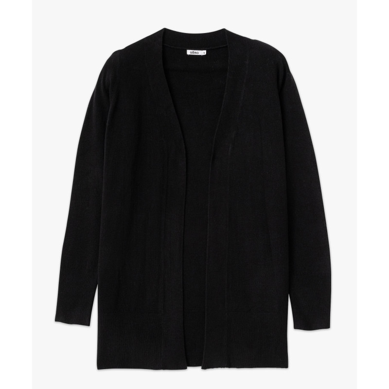 Gilet long porté ouvert femme Gilet long porté ouvert femme