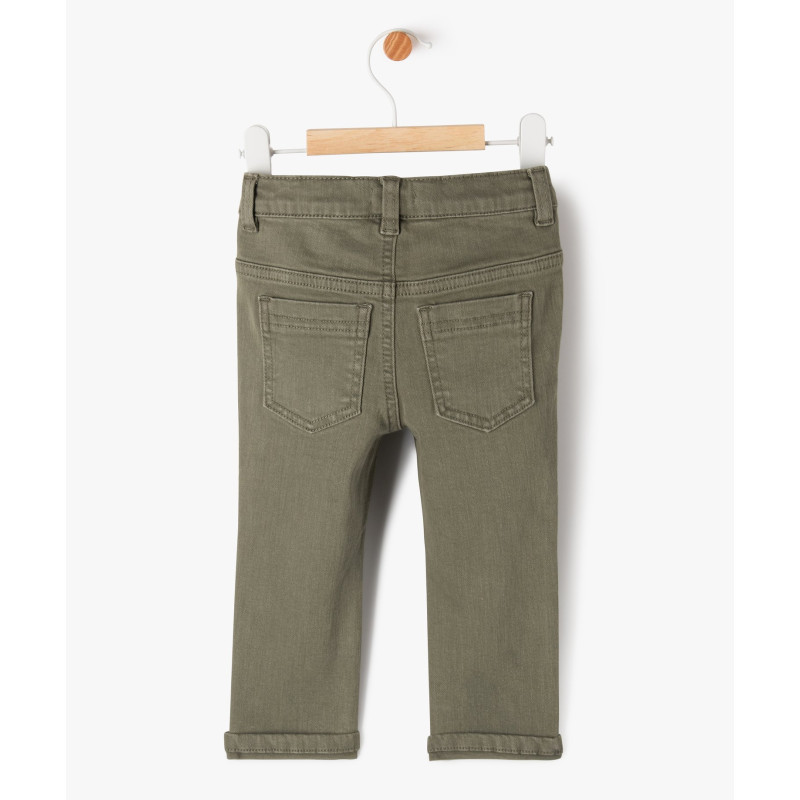 Pantalon slim en toile extensible bébé garçon Pantalon slim en toile extensible bébé garçon