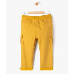 Pantalon coupe cargo doublé avec taille élastique bébé garçon