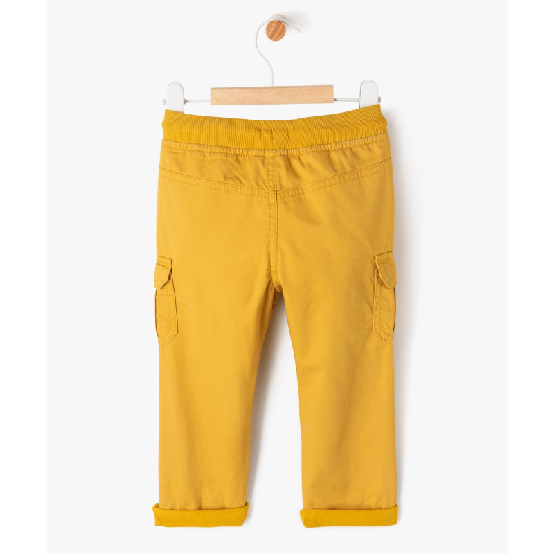 Pantalon coupe cargo doublé avec taille élastique bébé garçon