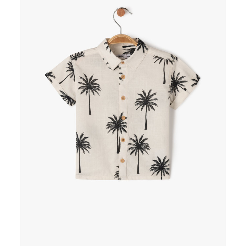 Chemise à manches courtes avec motifs bébé garçon Chemise à manches courtes avec motifs bébé garçon