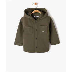 Chemise Ã  capuche en coton piquÃ© bÃ©bÃ© garÃ§on