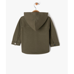 Chemise à capuche en coton piqué bébé garçon Chemise à capuche en coton piqué bébé garçon