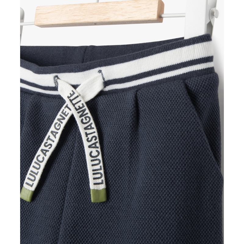 Pantalon en maille piquée bébé garçon - LuluCastagnette Pantalon en maille piquée bébé garçon - LuluCastagnette