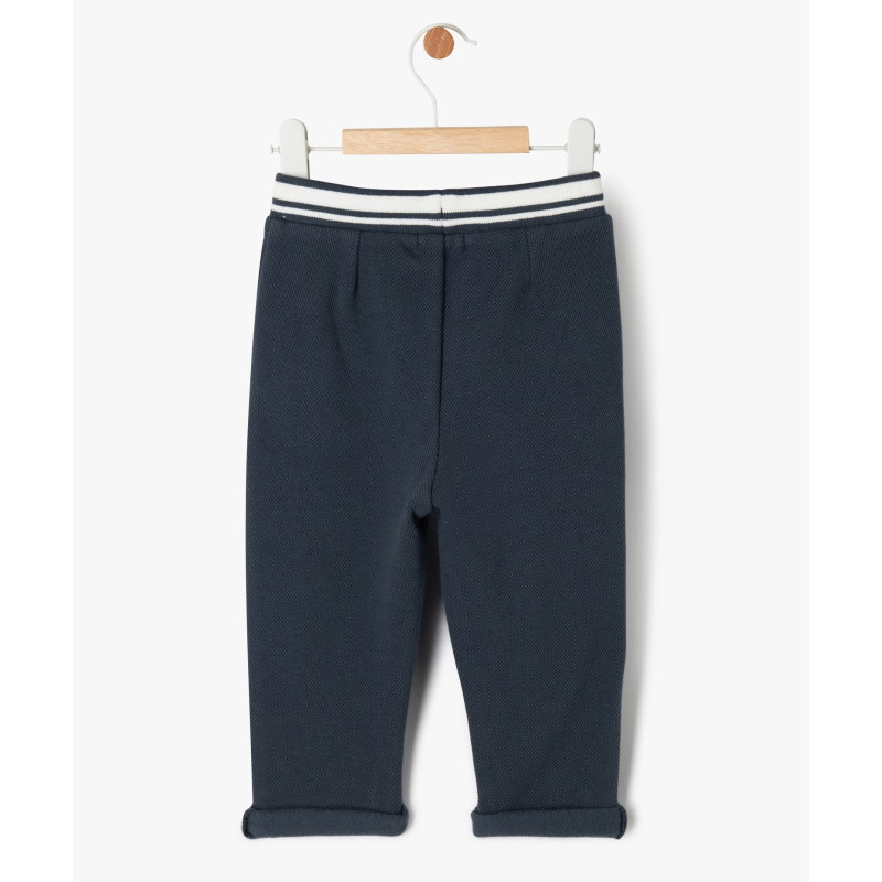Pantalon en maille piquée bébé garçon - LuluCastagnette Pantalon en maille piquée bébé garçon - LuluCastagnette