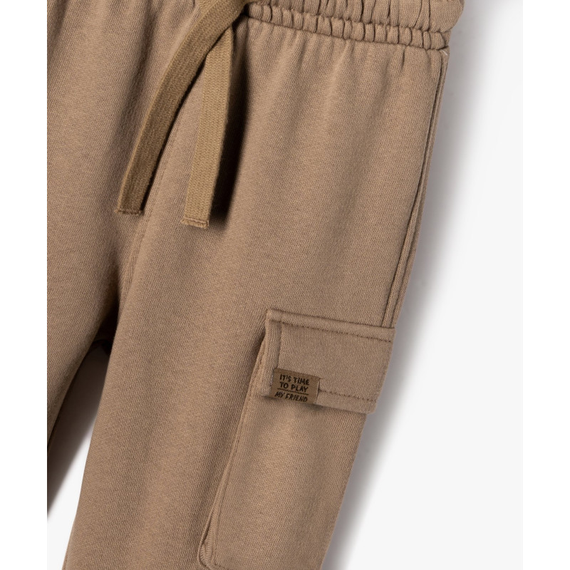 Pantalon en maille coupe cargo bébé garçon