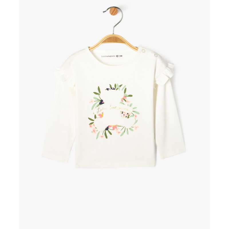 Ensemble 2 pièces bébé fille tee-shirt et jupe à bretelles - LuluCastagnette