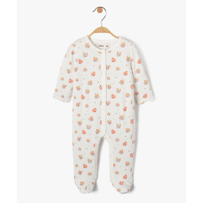 Pyjama dors-bien ouverture devant en jersey de coton bébé